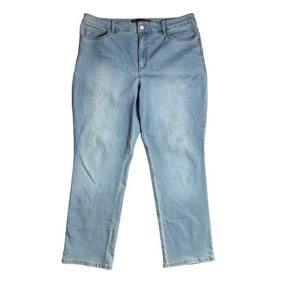 Gloria Vanderbilt Amanda Jeans Women’s 18 Skinny Stretch Boho - Picture 1 of 12